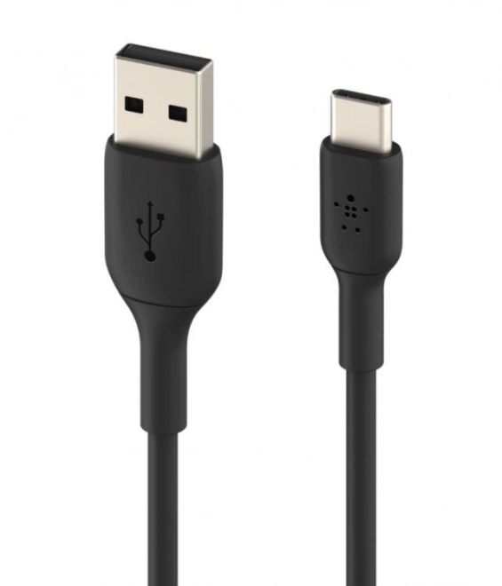 Cablu PVC USB-C negru 15 cm