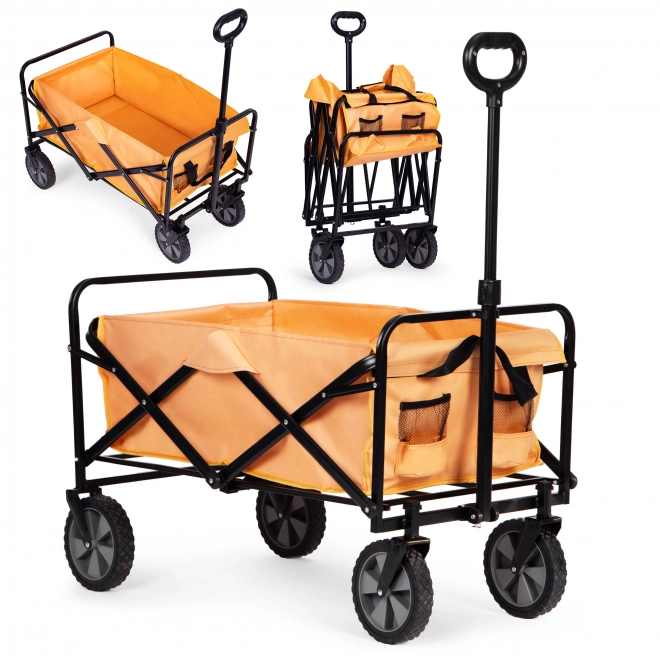 Cărucior de transport pliabil MultiGarden 47x105 cm, portocaliu
