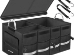 Organizator textil pentru portbagajul mașinii XTROBB, cu capac, 50 l