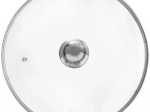 Capac din sticlă 32 cm cu margine din inox ORION