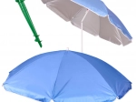Umbrelă de plajă și grădină cu protecție UV 150 cm, albastră