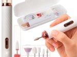 Freză de unghii fără fir Beautylushh pentru manichiură și pedichiură, cu 6 capete și husă