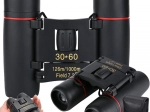 Binoclu compact 12×26 cu husă, antiderapant, pliabil