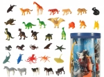 Set de figurine animale – marine, sălbatice, domestice și dinozauri, 48 buc