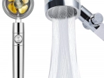 Cap de duș cu turbină și filtru interschimbabil
