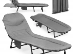 Șezlong de camping pliabil 200 × 65 cm MULTIGARDEN cu spătar reglabil