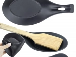 Suport din silicon pentru lingură, polonic și spatulă – negru