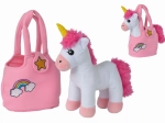 Unicorn de pluș în geantă