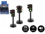 Semafor interactiv din plastic cu baterii 12 cm
