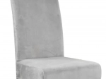 Husă universală gri pentru scaun din velur