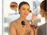 Oglindă cosmetică LED Soulima 58 × 46 cm în stil hollywoodian