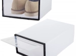 Organizator modular pentru pantofi cu clapetă transparentă
