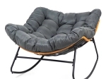 Fotoliu balansoar XL în stil scandinav – gri