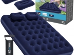 Bestway saltea gonflabilă din velur Queen 203 × 152 cm cu pompă și perne