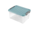 Cutie de depozitare din plastic cu capac HEIDRUN Clip 14 l