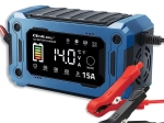 Încărcător microprocesor 12 V 15 A cu reparație și întreținere, LCD, pentru AGM, GEL și LiFePO4
