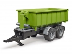 Bruder remorcă verde cu container basculant 1:16