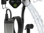 Duș portabil cu baterie 6000 mAh TRIZAND, cu pompă submersibilă și USB-C