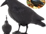 Alungător de păsări – figurină realistă de corb XXL