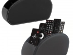 Organizator pentru telecomenzi cu 5 compartimente piele ecologică neagră
