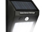 Lampă solară de perete cu senzor PIR și crepuscular, 20 LED-uri
