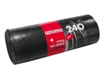 Saci rezistenți pentru gunoi 240 l, negri, 120 × 145 cm (10 buc)