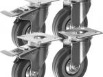 Set de roți pivotante industriale Malatec (set de 4 bucati)