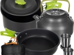 Set de veselă pentru camping TRIZAND, 18 piese