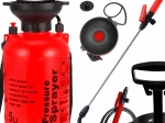 Pulverizator de grădină sub presiune 5 l, cu lance lungă și curea