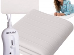 Saltea electrică încălzită RUHHY 150 × 80 cm, albă