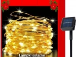 Iluminat de Crăciun cu fir solar, 100 LED