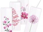 Umidificator ceramic pentru calorifer cu motiv floral, 300 ml, set de 4 bucăți