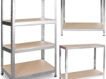 Raft metalic PLONOS 174 × 80 × 40 cm, galvanizat, 4 rafturi, capacitate 600 kg