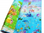 Saltea de joacă din spumă, dublu-față, Lumea Mărilor 190 × 170 cm