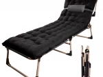 Pat pliabil turistic 193 cm – negru
