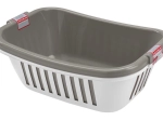 Coșuri din plastic pentru rufe curate HEIDRUN, set 2 bucăți