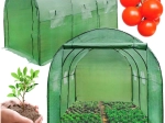 Seră tunel din folie pentru legume și plante 3x2x2 m