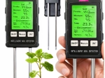 Aparat digital 6 în 1 pentru măsurarea solului cu LCD – umiditate, pH, temperatură, lumină și fertilitate