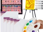 Set creativ de pictură XXL Maaleo, 41 piese, cu șevalet