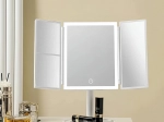 Oglindă cosmetică pliabilă cu iluminare LED 3×