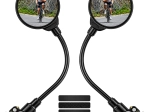 Oglinzi retrovizoare universale pentru ghidon, pentru bicicletă și scuter, negre, set 2 buc.