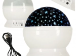 Proiector de stele pentru noapte 2-în-1 USB