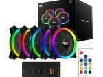 Set Ventilatoare PC Darkflash DR12 Pro ARGB 5în1 120x120mm