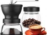 Râșniță manuală pentru cafea și condimente cu discuri ceramice, 120 g