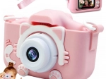 Aparat foto digital pentru copii în formă de pisicuță