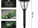 Set de 10 bucăți de felinare LED solare de grădină pentru înfipt în pământ