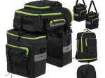 Set triplu pentru ciclism impermeabil TRIZAND 65 l – genți spate și rucsac 3‑în‑1