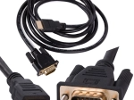 Cablu VGA la HDMI 2 metri cu conectori placați cu aur