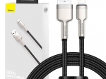 Cablu USB‑A la Lightning BASEUS Cafule 1 m, 2,4 A – negru