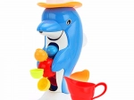 Delfin cu moară de apă rotativă pentru baie